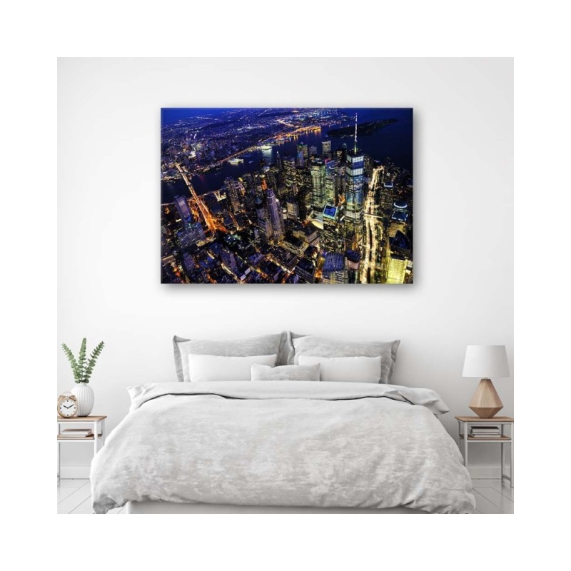 Leinwandbild - New York bei Nacht | Feeby