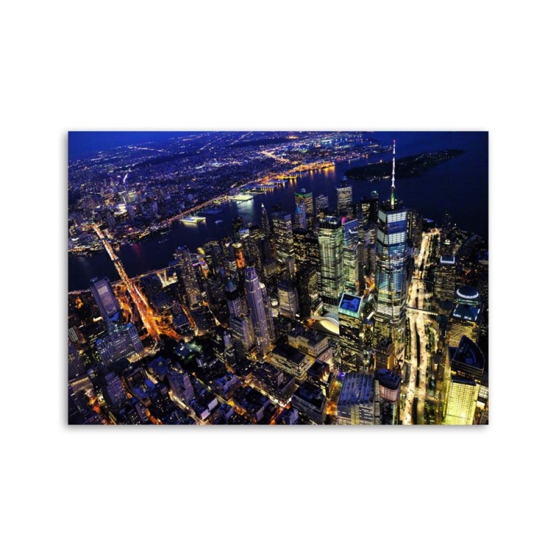 Leinwandbild - New York bei Nacht | Feeby