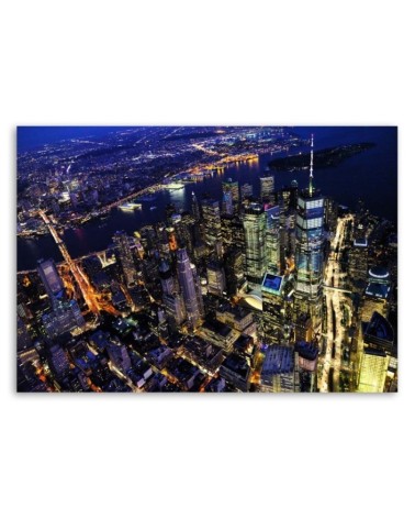 Leinwandbild - New York bei Nacht | Feeby