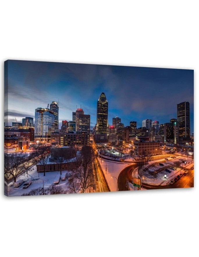 Leinwandbild - New York bei Nacht | Feeby