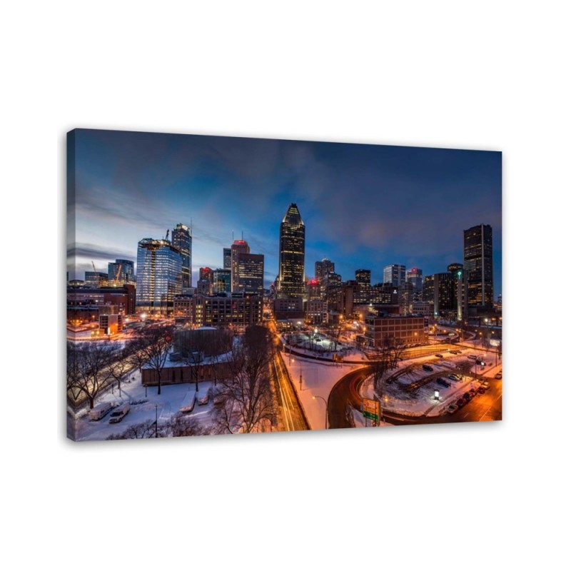 Leinwandbild - New York bei Nacht | Feeby