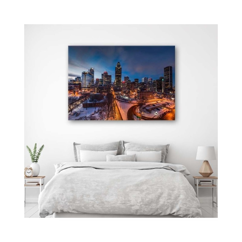 Leinwandbild - New York bei Nacht | Feeby