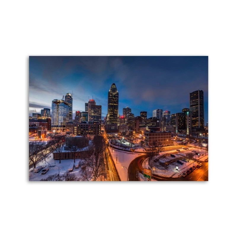 Leinwandbild - New York bei Nacht | Feeby