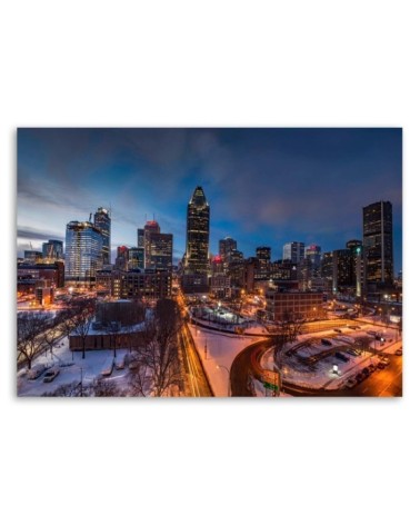 Leinwandbild - New York bei Nacht | Feeby