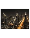 Obraz na płótnie do sypialni - Panorama Dubaju nocą | FEEBY