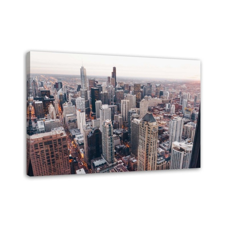 Modernes Wandbild - Wolkenkratzer in Chicago | Feeby
