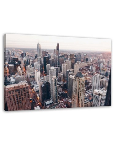 Modernes Wandbild - Wolkenkratzer in Chicago | Feeby
