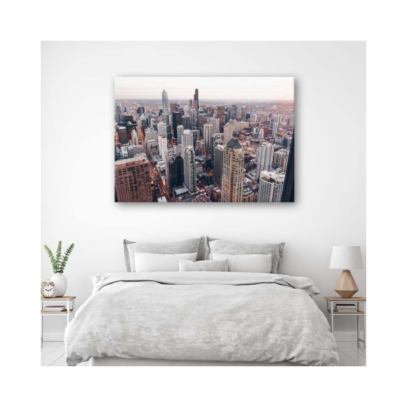 Modernes Wandbild - Wolkenkratzer in Chicago | Feeby