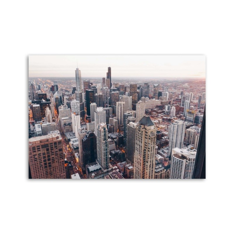 Modernes Wandbild - Wolkenkratzer in Chicago | Feeby