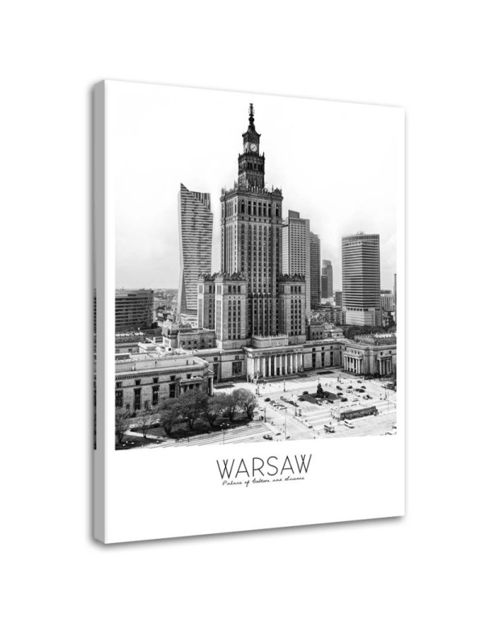 Nowoczesny obraz na płótnie - Warszawa Pałac Kultury | FEEBY