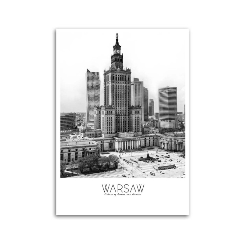 Bild auf Leinwand - Warschau - Kulturpalast | Feeby