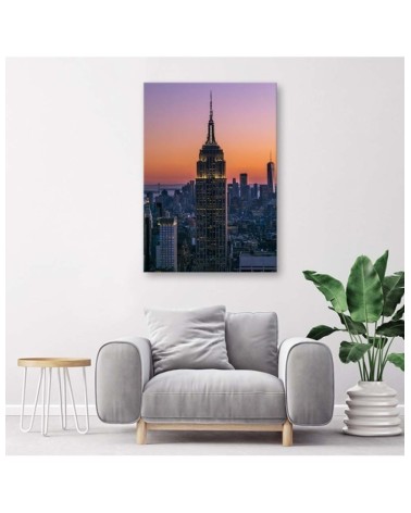 Leinwandbild - Empire State Building bei Sonnenuntergang | Feeby