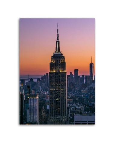 Leinwandbild - Empire State Building bei Sonnenuntergang | Feeby