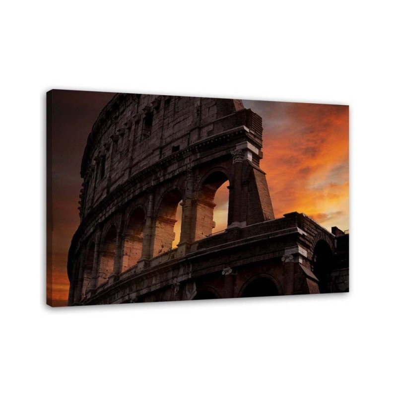 Leinwanddruck - Kolosseum nach Einbruch der Dunkelheit | Feeby