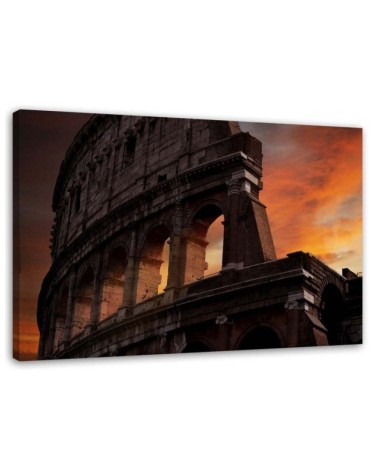 Modern Canvas painting for living room - Colosseum after dark | FEEBY