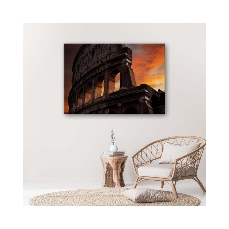 Leinwanddruck - Kolosseum nach Einbruch der Dunkelheit | Feeby