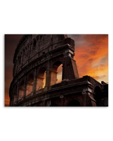 Leinwanddruck - Kolosseum nach Einbruch der Dunkelheit | Feeby