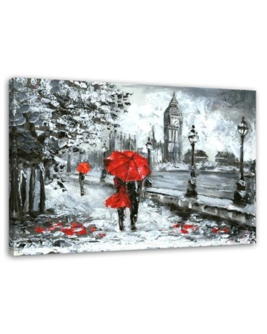 A walk in London - Canvas paintings for the living room | FEEBY
