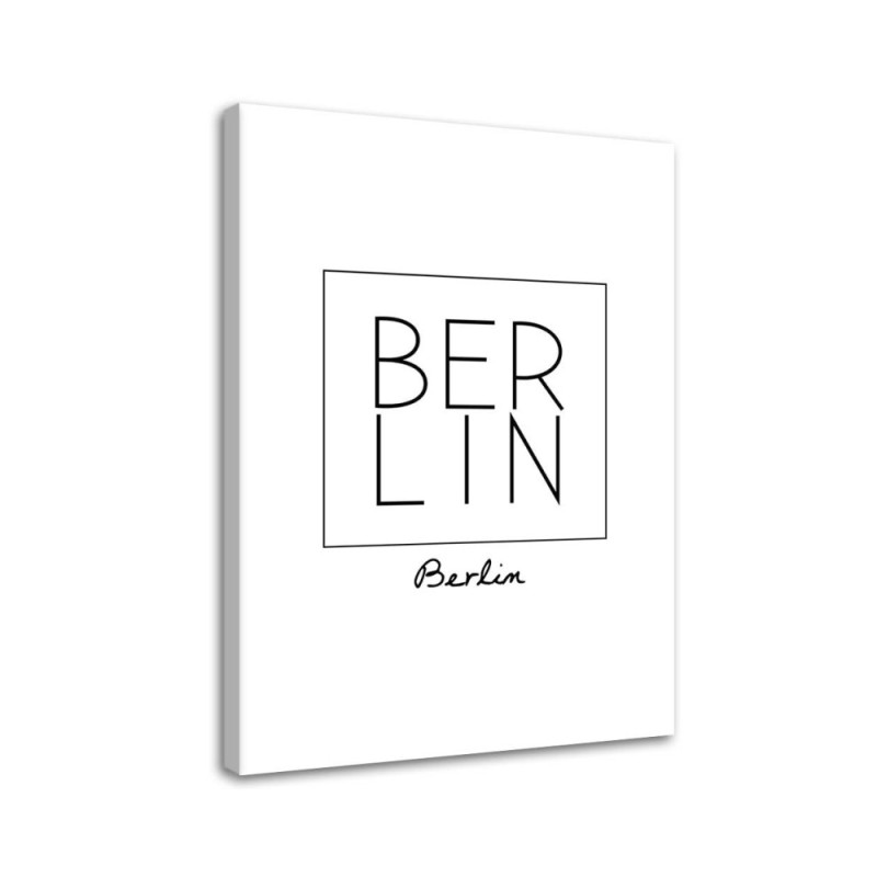 Leinwandbild - Berlin-Aufschrift | Feeby