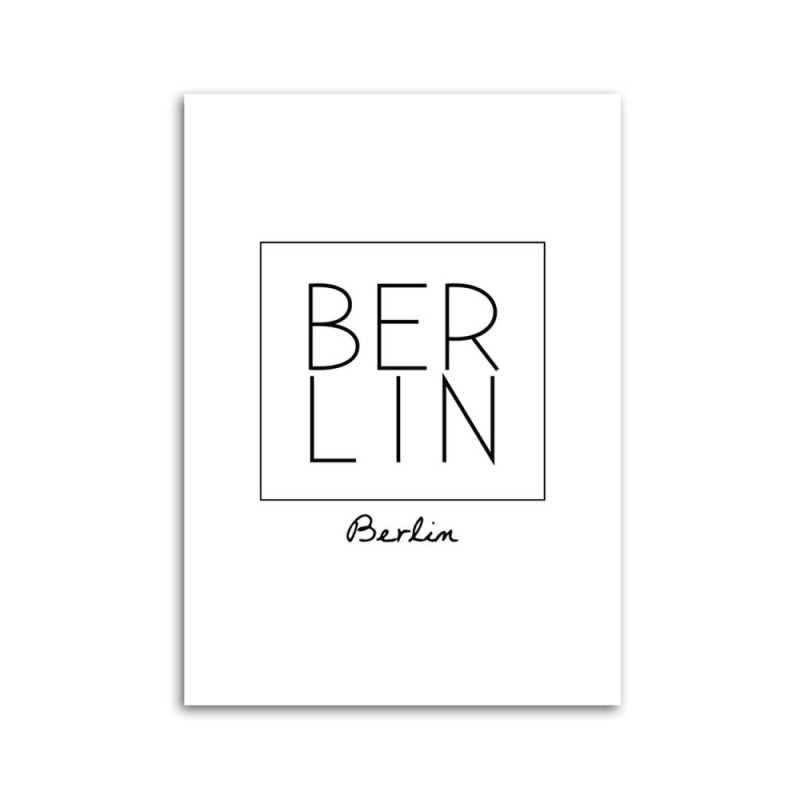 Leinwandbild - Berlin-Aufschrift | Feeby