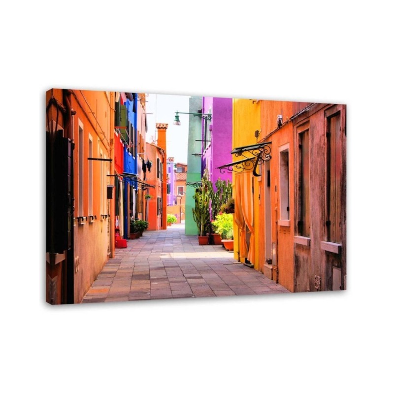 Modernes Wandbild - Bunte Straße | Feeby