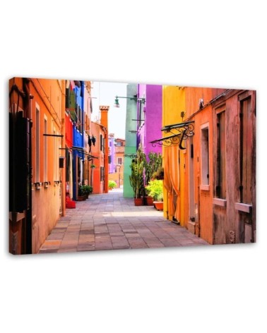 Canvas prints - Venice colourful street | FEEBY