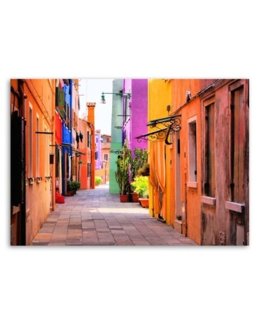 Modernes Wandbild - Bunte Straße | Feeby