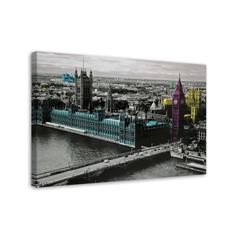 Leinwandbild - London - Big Ben und das Parlamentsgebäude | Feeby