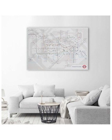 Modernes Wandbild - London Underground - Linienplan | Feeby