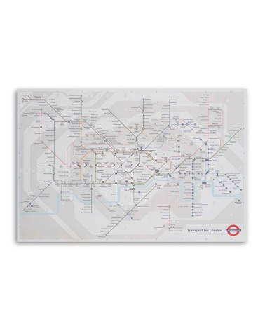 Modernes Wandbild - London Underground - Linienplan | Feeby