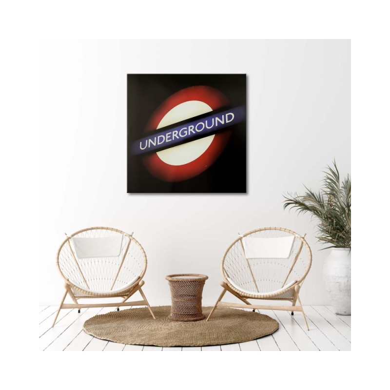 Modernes Wandbild - English Underground Zeichen | Feeby