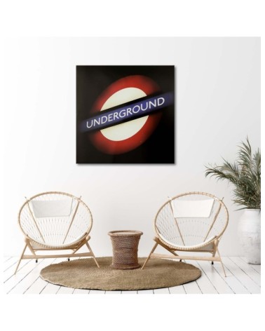 Modernes Wandbild - English Underground Zeichen | Feeby