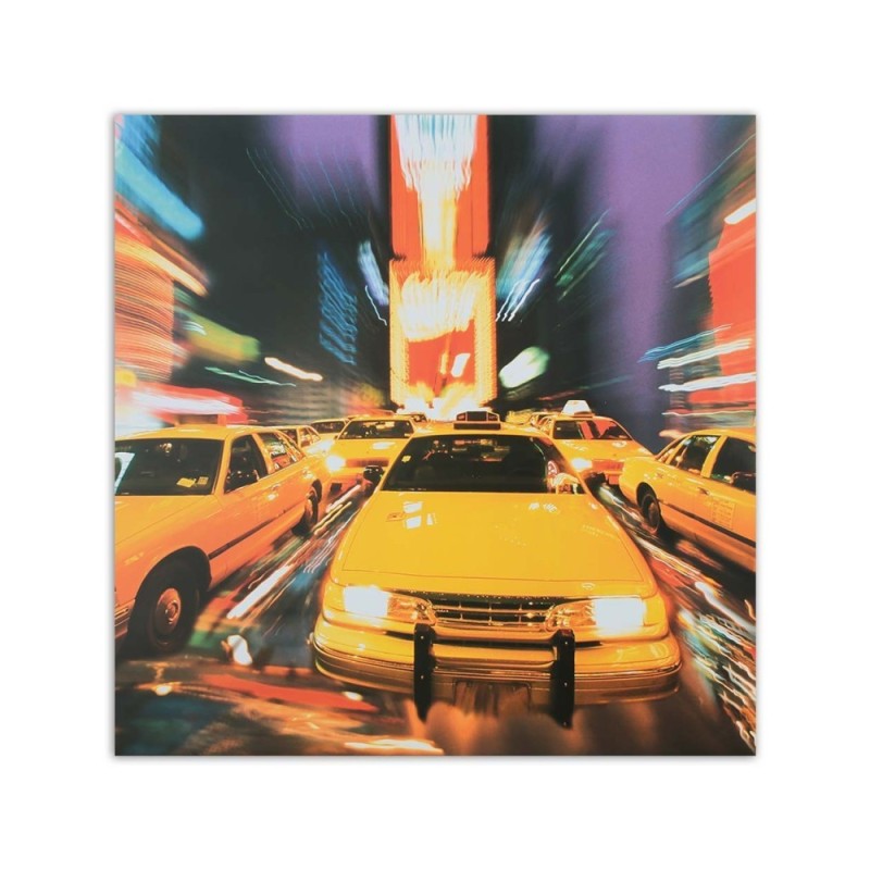 Leinwanddruck - Taxi in einer Großstadt | Feeby