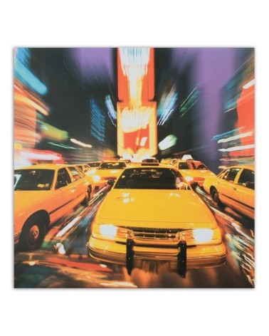 Leinwanddruck - Taxi in einer Großstadt | Feeby