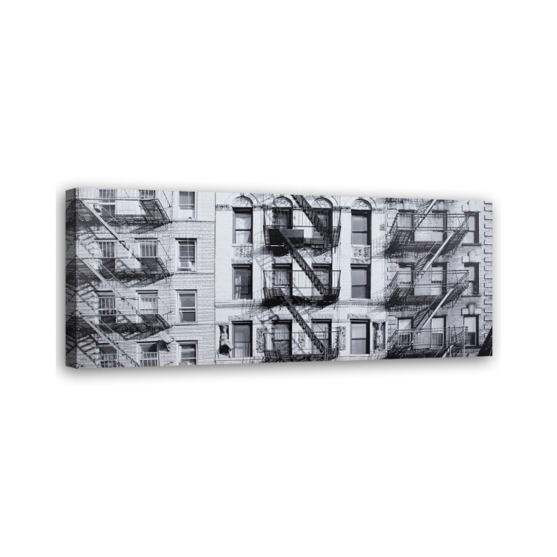 Bild auf Leinwand - Gebäude s/w | Feeby