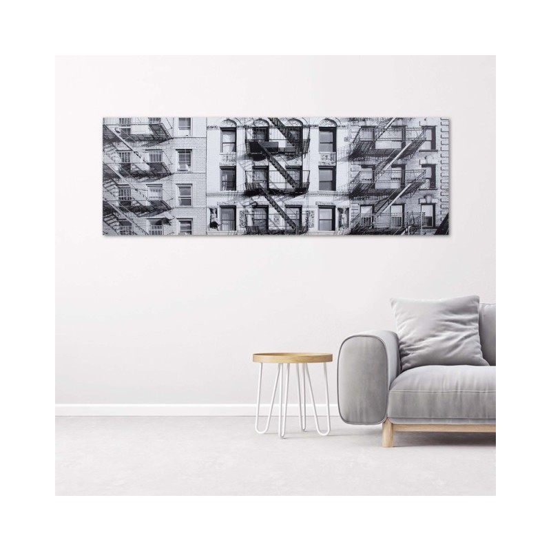 Bild auf Leinwand - Gebäude s/w | Feeby