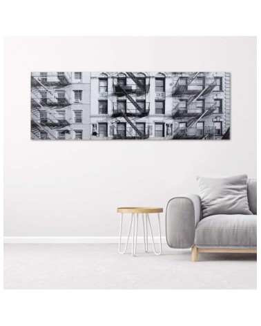 Bild auf Leinwand - Gebäude s/w | Feeby