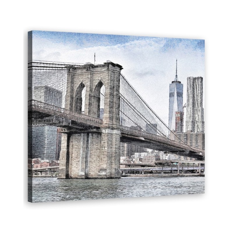 Leinwandbild - Städte und Architektur - Grau | Feeby