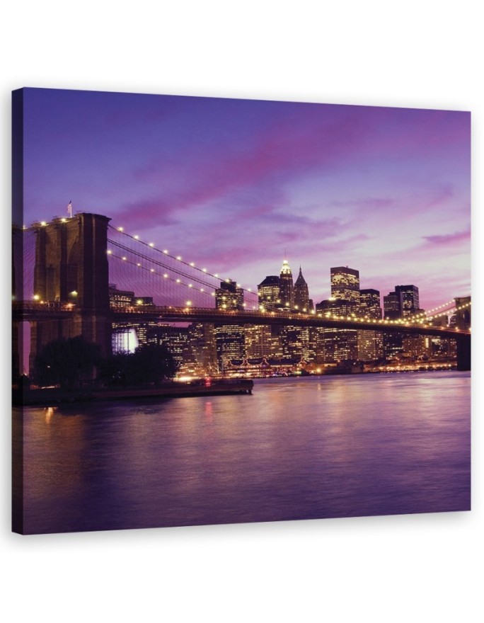 Canvas prints from photo on canvas - NY City at night | FEEBY