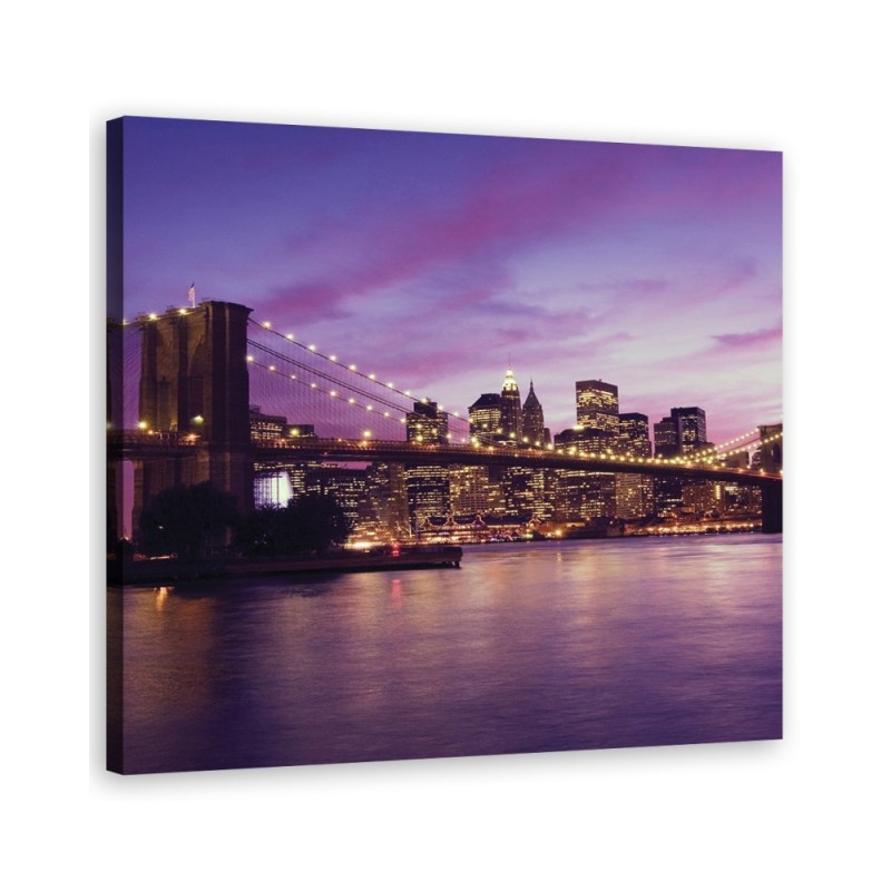 Canvas prints from photo on canvas - NY City at night | FEEBY
