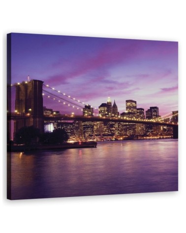 Canvas prints from photo on canvas - NY City at night | FEEBY