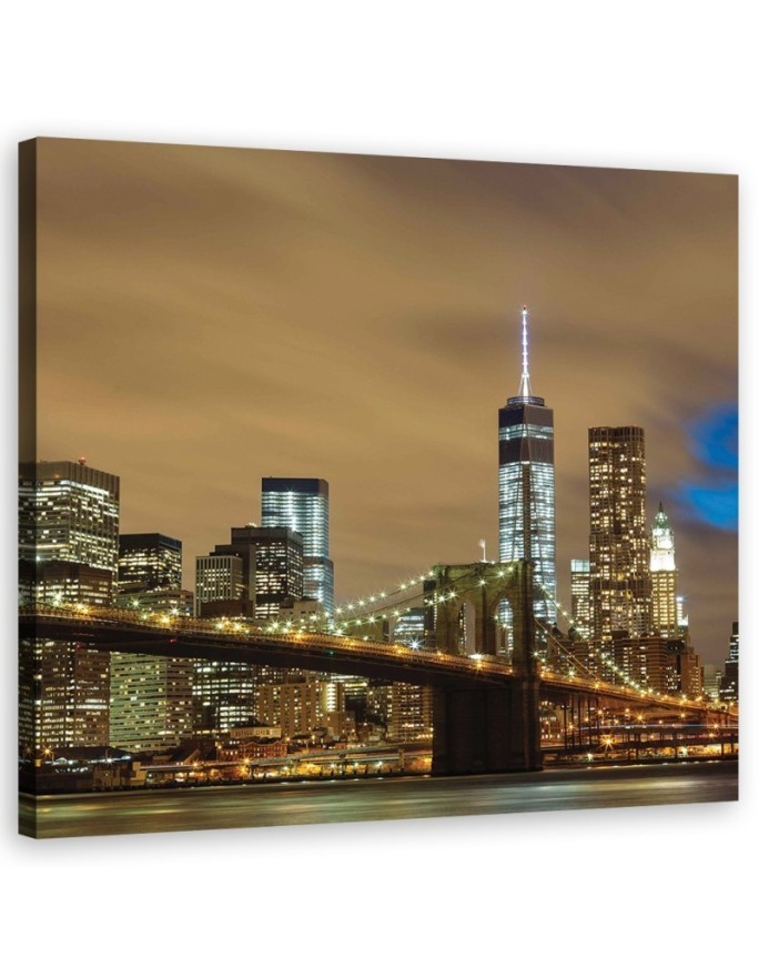 Prints photo on canvas - New York Skyline Grey | FEEBY