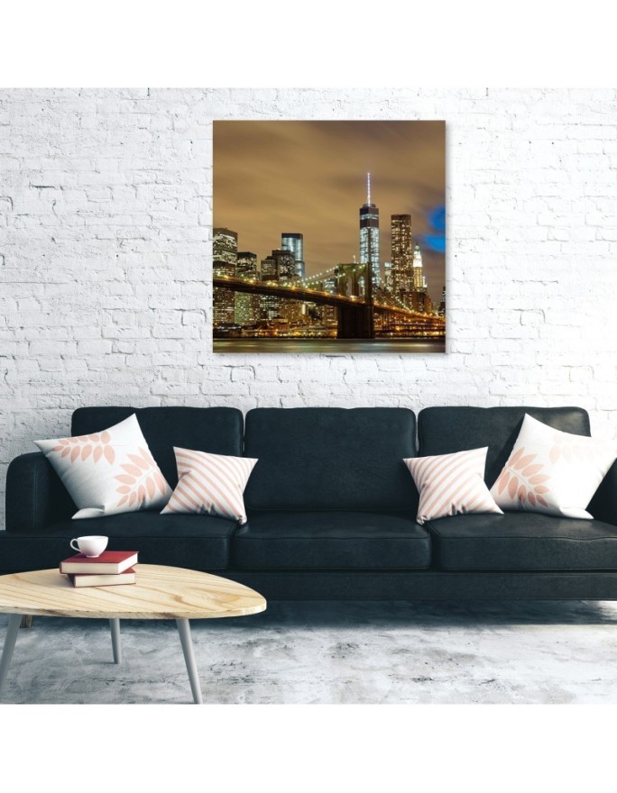 Prints photo on canvas - New York Skyline Grey | FEEBY