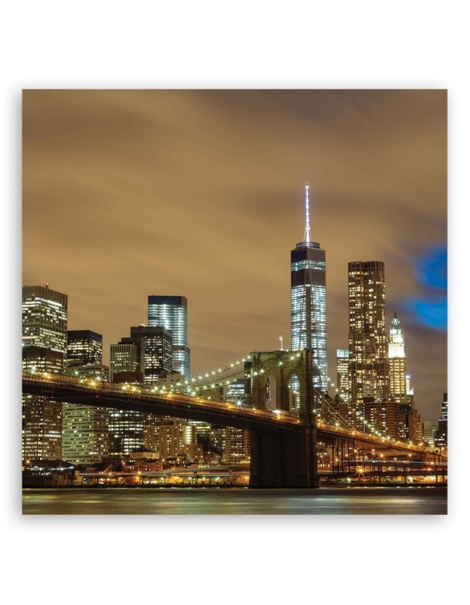 Prints photo on canvas - New York Skyline Grey | FEEBY