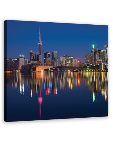 Leinwandbild - Städte und Architektur - Blau | Feeby