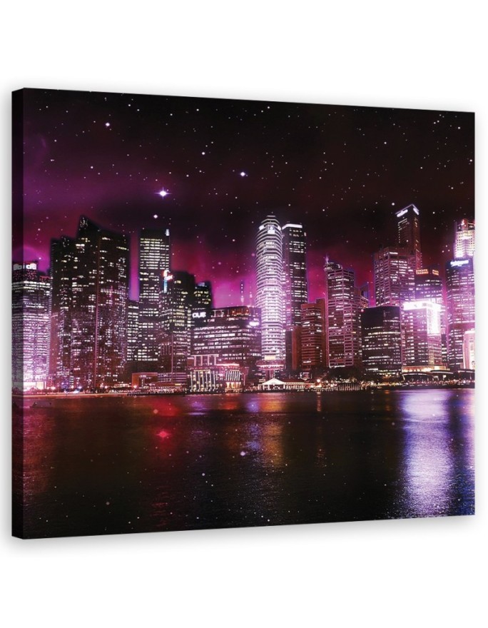 Modernes Wandbild - Städte und Architektur - Lila | Feeby