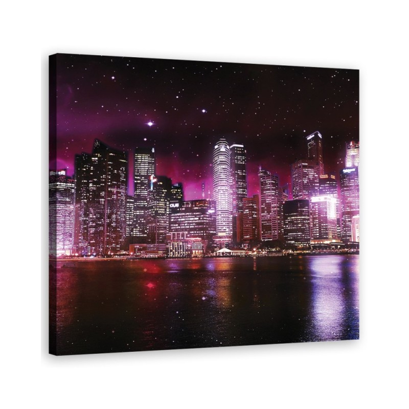 Modernes Wandbild - Städte und Architektur - Lila | Feeby