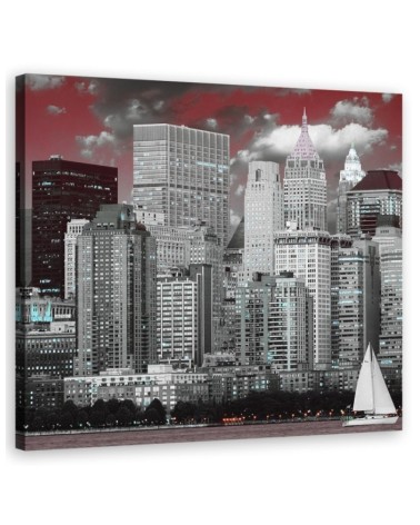 New York City Grey - Canvas prints USA | FEEBY