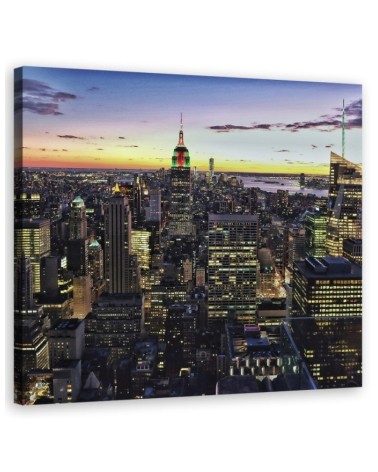 Cities New York Panoramic- Canvas prints USA | FEEBY