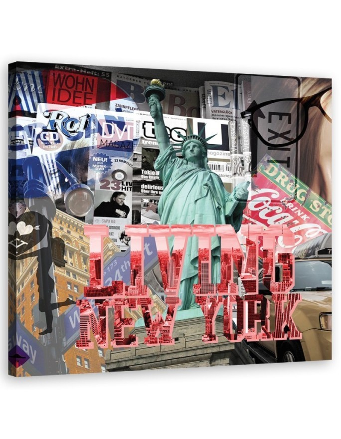 Leinwandbild - Abstrakt-Farben | Feeby